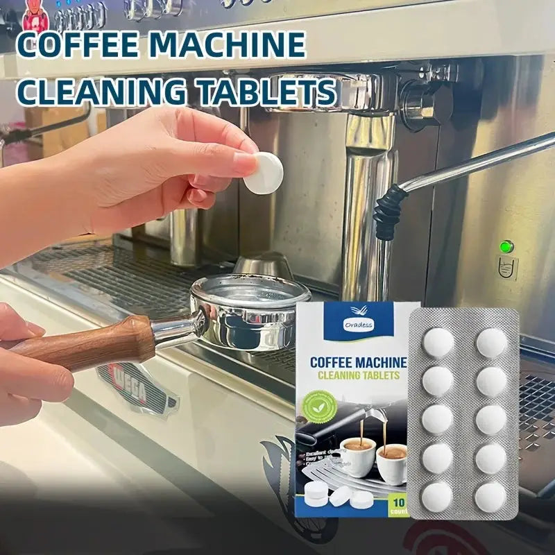 Coffee Machine Cleaning Tablets – Descaler for Espresso & Automatic Machines