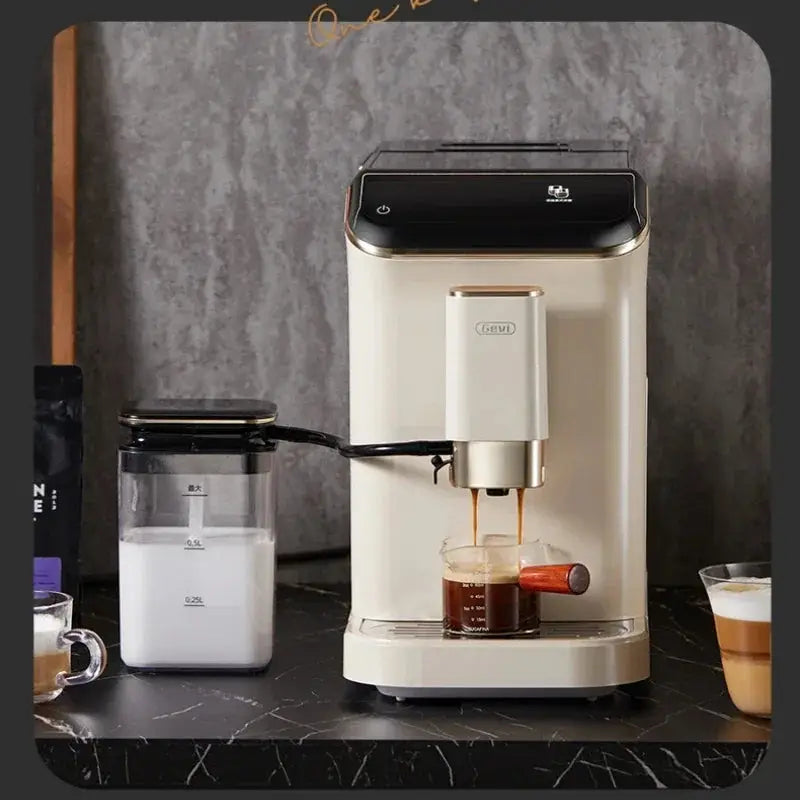 Fully Automatic Coffee Maker with Grinder & Milk Frother – 20 Bar | 1.5L Tank